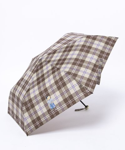 折りたたみ傘 フレンチベア×チェック ポロベア 雨傘