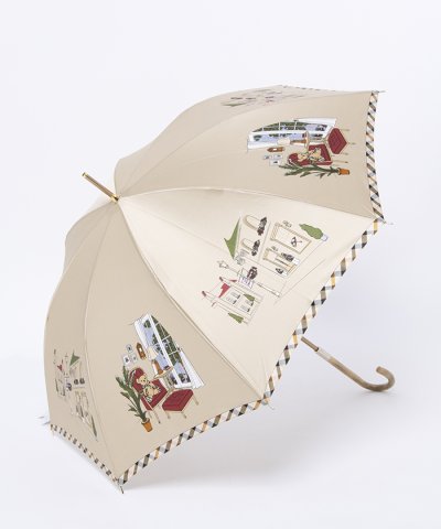 長傘 ダックスベア サテン 日本製 雨傘