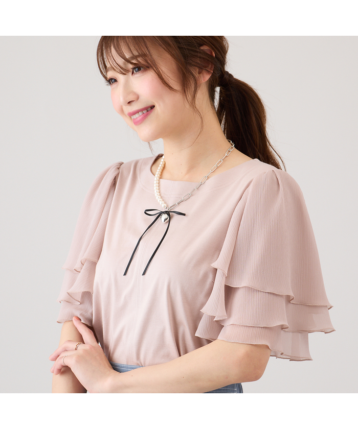 TIARA 春夏トップス ピンク系｜カットソー・Tシャツ｜Rose Tiara(ローズティアラ