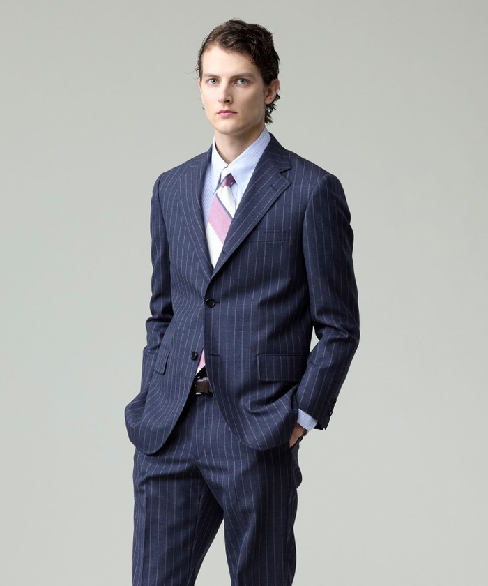 新品タグ付✨ジェイプレス　セットアップスーツ M ペピンメリノ定価8万　ブラック ブルー系｜セットアップ｜J.プレス(J.PRESS)｜HANKYU MEN'S / 阪急メンズ