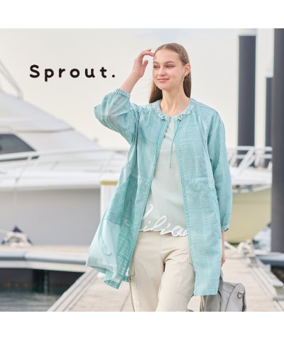 【Sprout.】ソフトオーガンジー刺繍　ライトコート