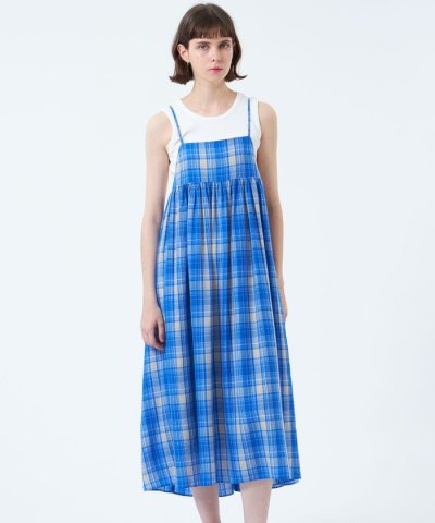 タータンチェックキャミワンピース