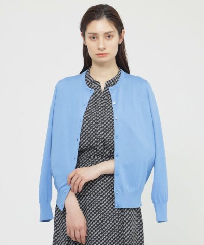 【WEB・一部店舗限定/ウォッシャブル】コットンシルク　カーディガン