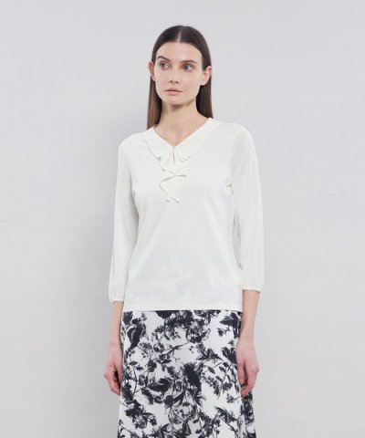 ラッフルニットプルオーバー