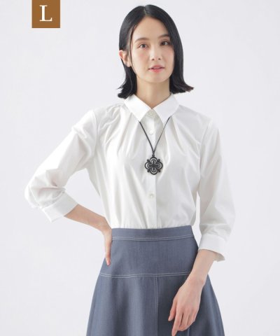 【L】【接触冷感】【UV対策】【ウォッシャブル】ファンクションタイプライターシャ