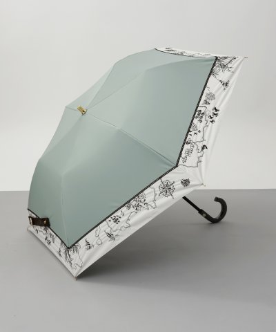 Beaurance （ビューランス）切継ぎ刺繍 晴雨兼用トップフラット折傘