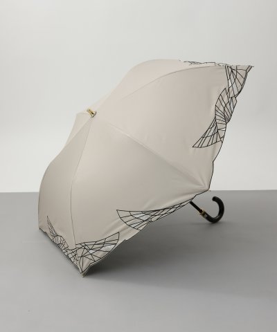 Beaurance （ビューランス） 刺繍柄 晴雨兼用トップフラット折傘