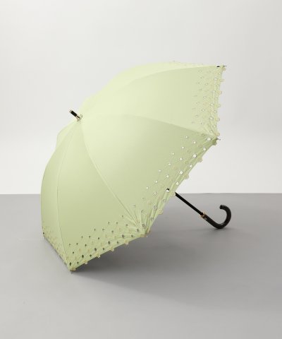 Beaurance （ビューランス） ボーラー刺繍柄 晴雨兼用ショート傘（1段ス