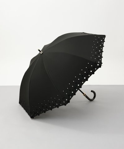 Beaurance （ビューランス） ボーラー刺繍柄 晴雨兼用ショート傘（1段ス