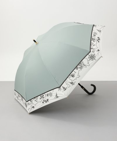 Beaurance （ビューランス） 切継ぎ刺繍 晴雨兼用ショート傘（1段スライ