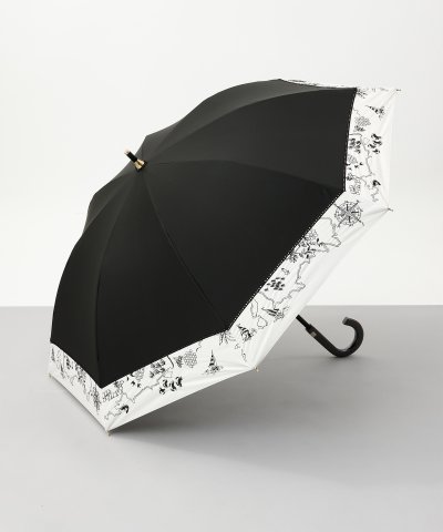 Beaurance （ビューランス） 切継ぎ刺繍 晴雨兼用ショート傘（1段スライ