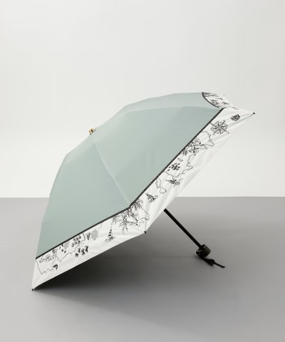 Beaurance （ビューランス）切継ぎ刺繍 晴雨兼用折り畳みミニ傘