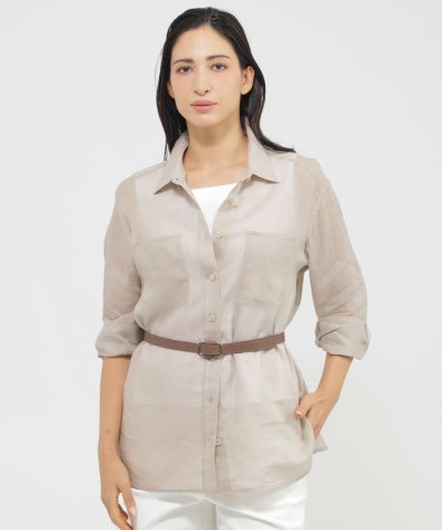 【Precious掲載】【ウォッシャブル】プレミアムラミー　ブラウス