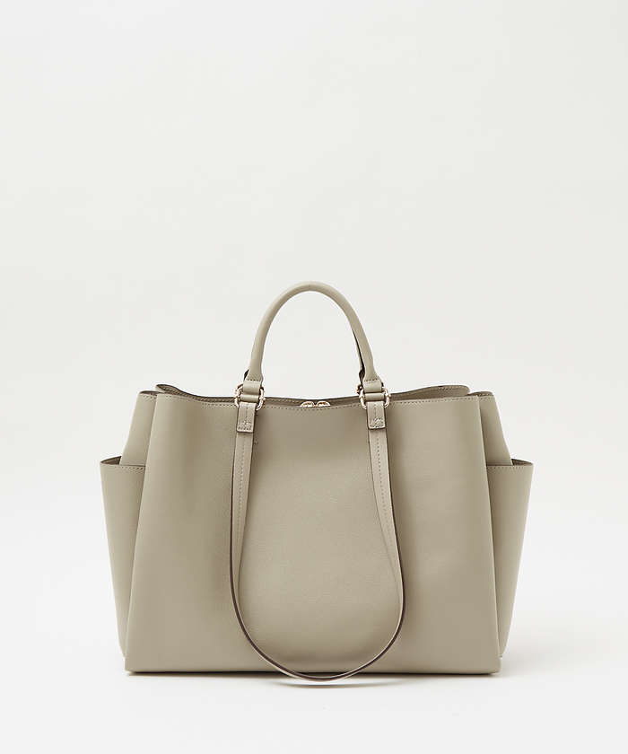 LOWELLThings SOUER/ダブルハンドルA4トート ベージュ F LOWELLThings SOUER/ダブルハンドルA4トート ベージュ F