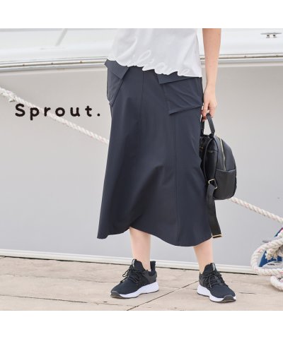 【Sprout.】はっ水　オールゴムカーゴスカート