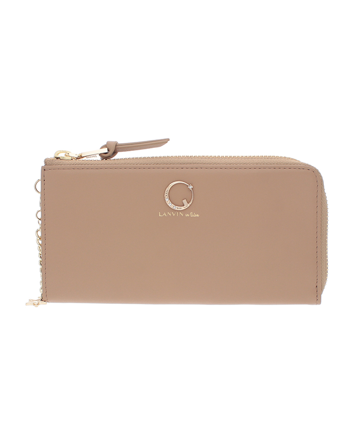 LANVINenBleu(バッグ) ルナ Lファスナー長財布 ベージュ F LANVINenBleu(バッグ) ルナ Lファスナー長財布 ベージュ F