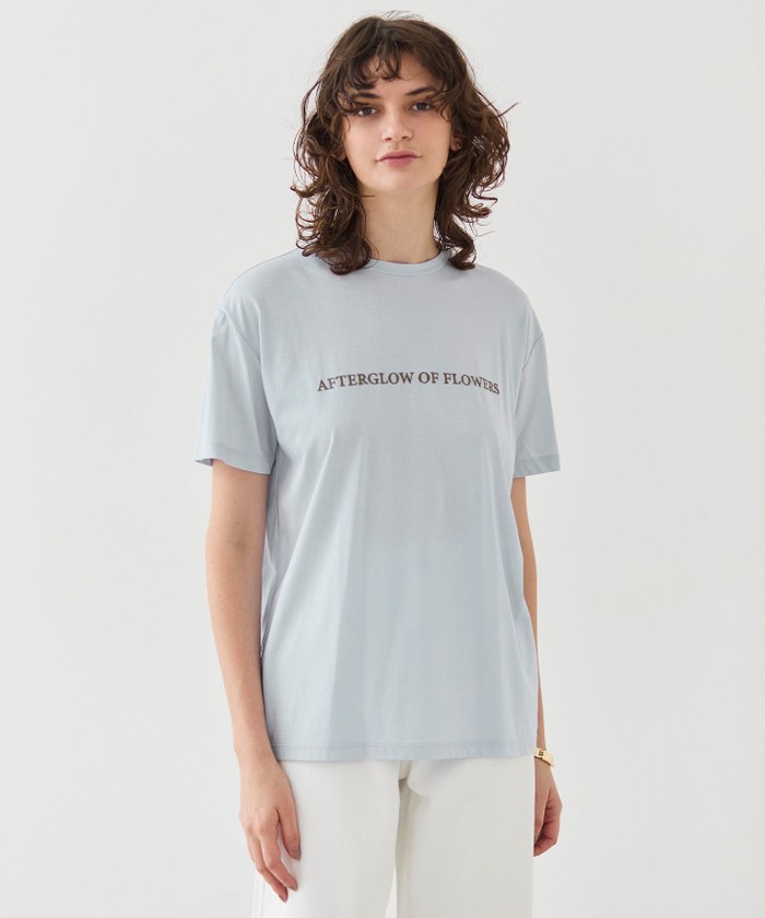 BEIGE 【洗える】CASSIA / オリジナルロゴTシャツ SAX 4