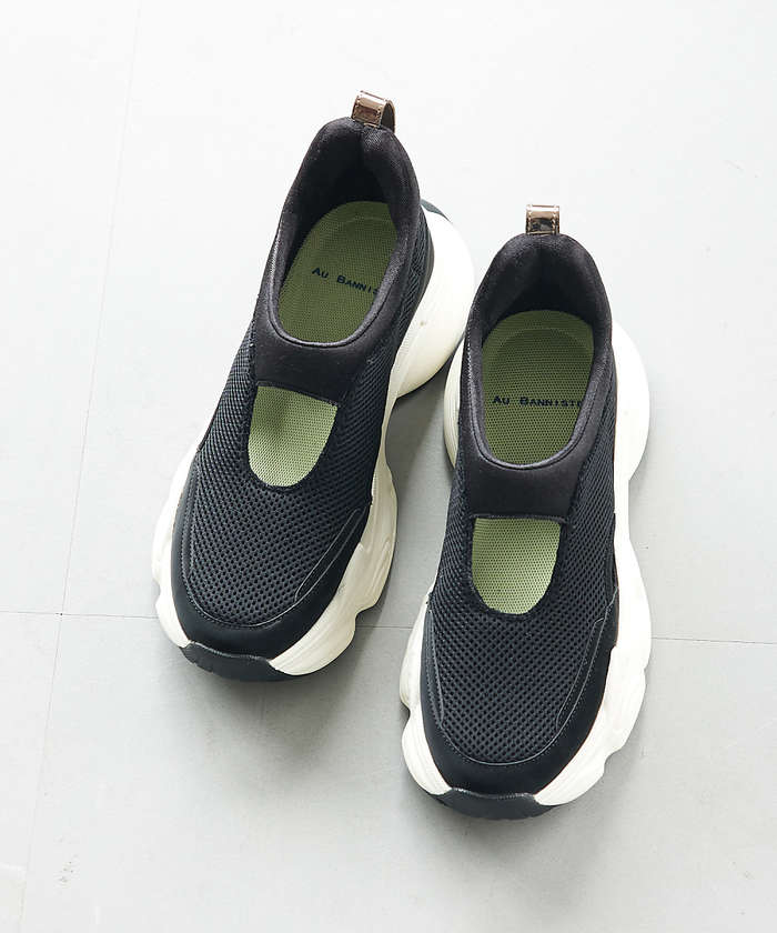 AuBANNISTER メリージェーンスニーカー ブラック 23.5