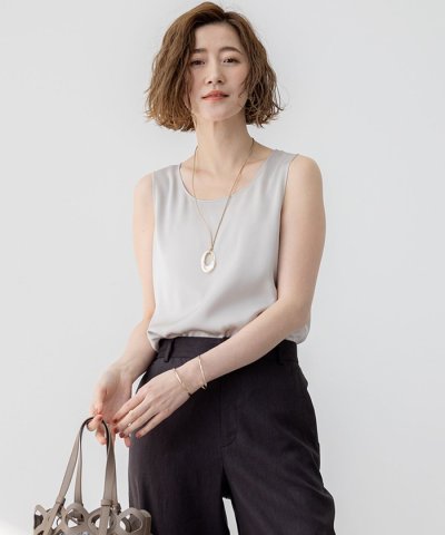【杏さん着用/Oggi5月号掲載】ミスティサテン タンクトップ