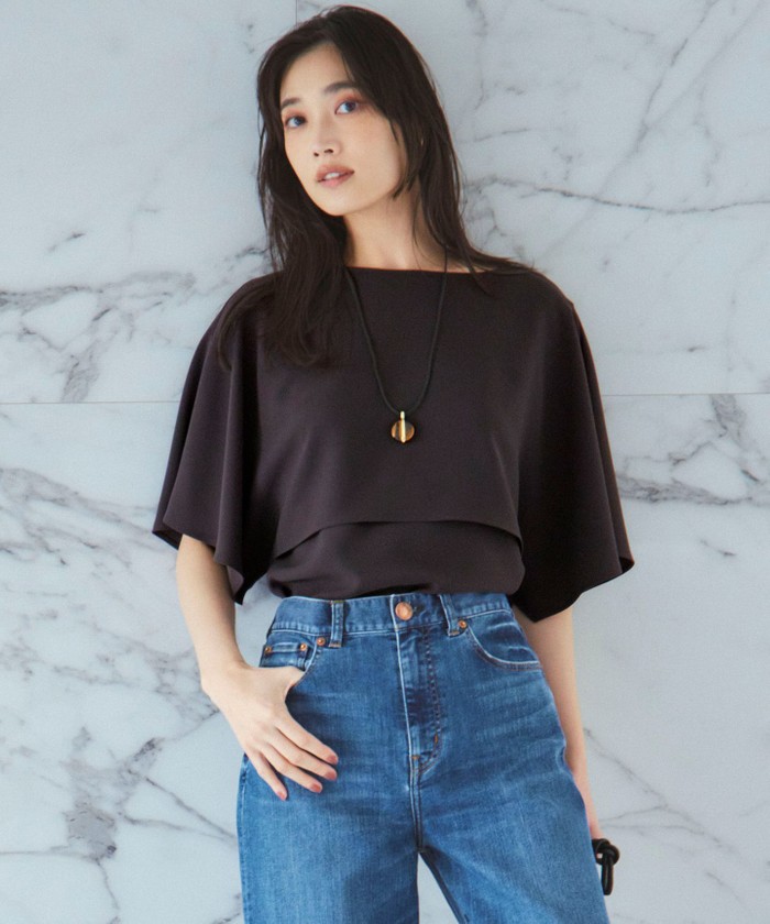 ブラウン系｜カットソー・Tシャツ｜23区 (Lサイズ)(ニジュウ