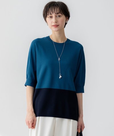 【洗える】レーヨンポリエステルストレッチ ドルマン ニット