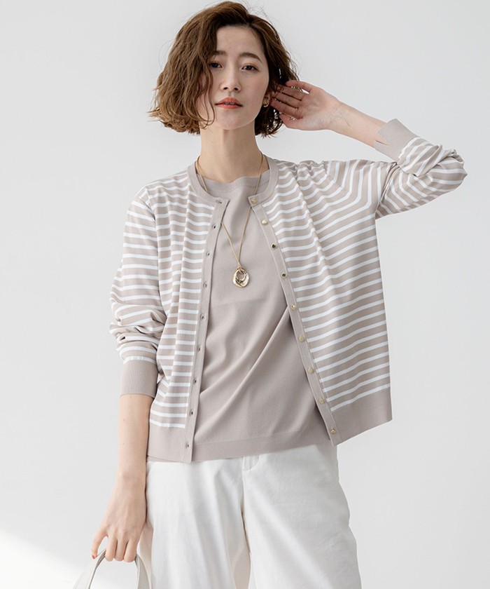 新品　23区　カーディガン　20020円 23区（ニジュウサンク） カーディガン ビジューニット カーディガン