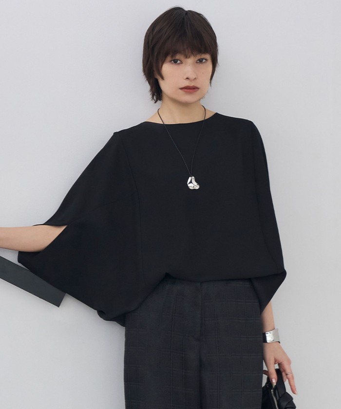 ★値下げ　ICB　シャツ・ブラウス　Lサイズ　タグ付き新品 最終値下げicb バンドカラーシャツブラウス大きいサイズ自由区