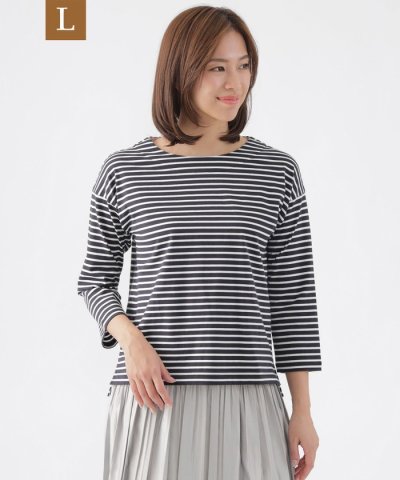 【L】【ウォッシャブル】スマイル天竺プルオーバーカットソー