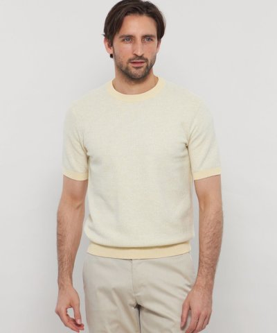 交編メランジコットンニットT