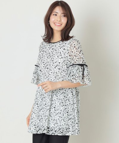 ジャスミンプリントリボン チュニック