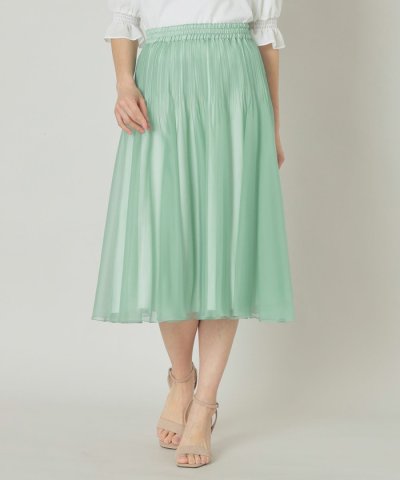 トランスパレントプリーツ スカート