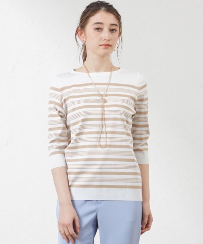 セーターマシン七分袖プルオーバーカットソー