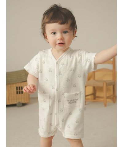 【BABY】ぬいぐるみ柄ロンパース