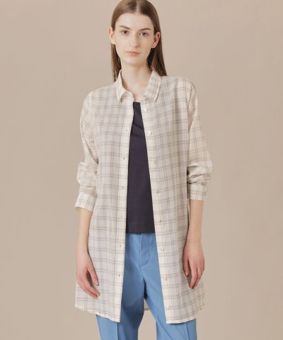 ウォッシャブルシアーウールブラウス