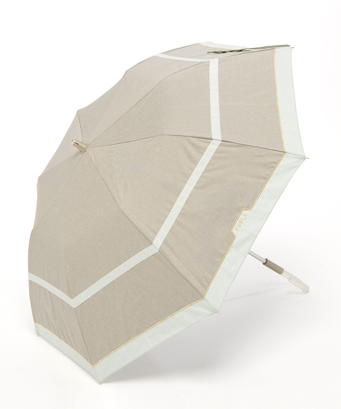 フルラ FURLA 晴雨兼用日傘 折りたたみ傘 コンパクト 楽折 切り継ぎ