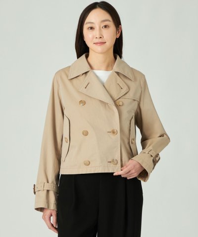 ＜100年コート＞ウォッシュドショートトレンチモデル