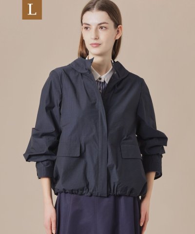 【L】シルケットタフタブルゾン