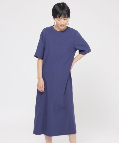 【接触冷感】【UVカット】【ウォッシャブル】メリルハイテンションTシャツワンピー