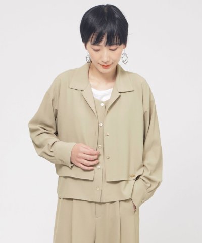 【接触冷感】【吸水速乾】【UV対策】【ウォッシャブル】kireriレイヤードシャ