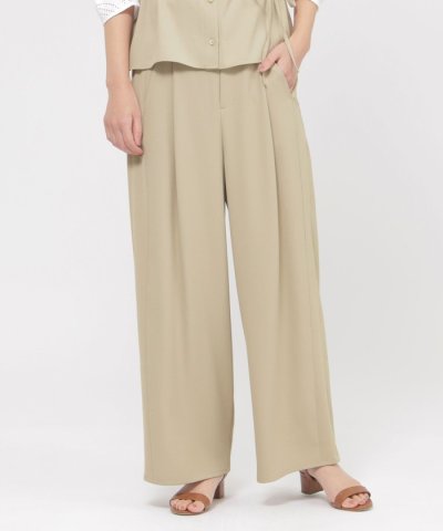 【接触冷感】【吸水速乾】【UV対策】【ウォッシャブル】kireriワイドパンツ