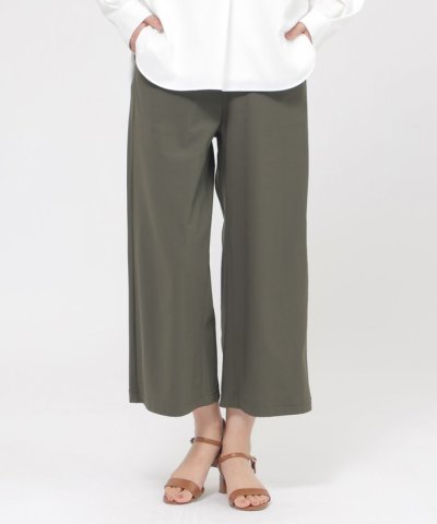 【接触冷感】【UVカット】【ウォッシャブル】メリルハイテンションワイドパンツ