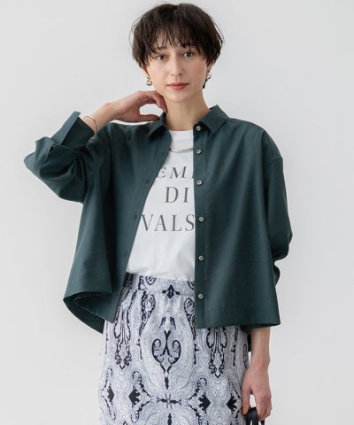 【Oggi5月号掲載/接触冷感/速乾性】シアータンブラー シャツ