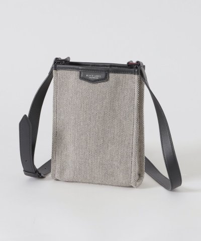 シャンブレーキャンバススクウェアショルダーバッグ