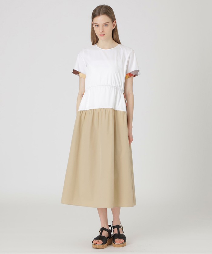 美品✨ブルーレーベルクレストブリッジ　ストレッチプルーフクロスパーシャルドレスM ストレッチプルーフクロスパーシャルドレス(508035662)｜阪急百貨店