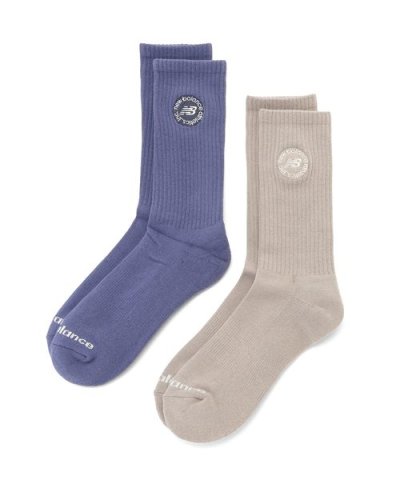 【New Balance】ロゴクルーソックス2P