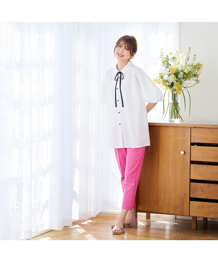 新品　未使用　タグ付き　ローズティアラ　とろみ　パンツ　春夏 新品 未使用 タグ付き ローズティアラ とろみ パンツ 春夏 楽天