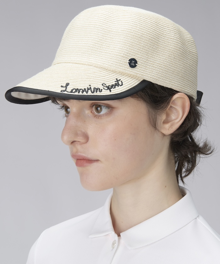 LANVIN SPORT ランバンスポール　メッシュ　キャップ　帽子　レディース ランバン スポール LANVIN SPORT ペーパー素材キャップ【部分UV