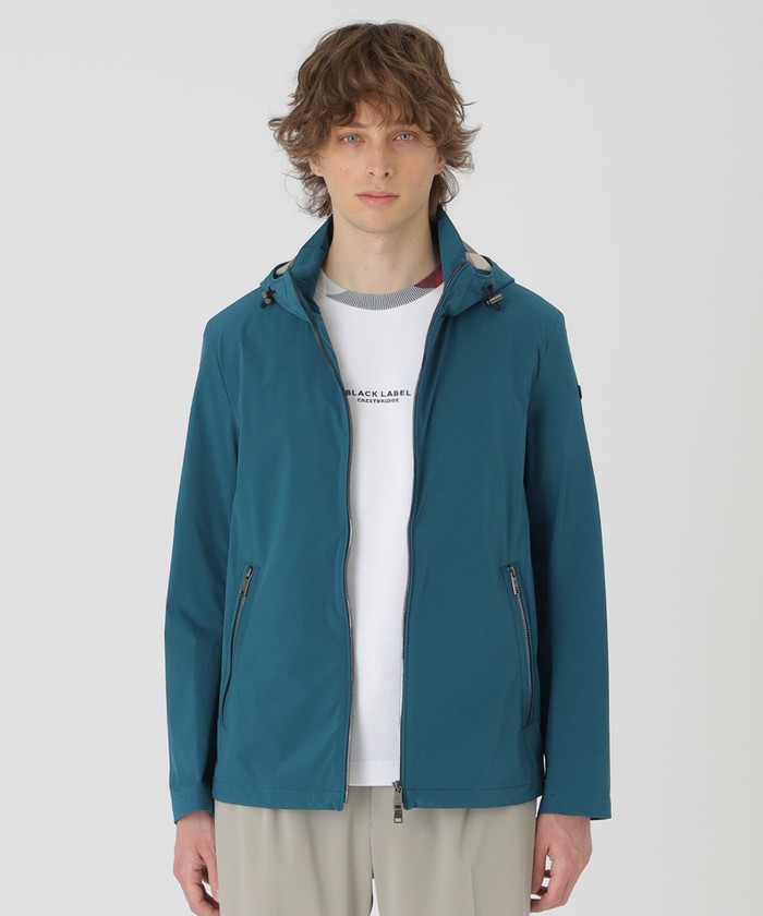 ブルーレーベル　クレストブリッジ　ボアブルゾン BLACK lab.】シャドーチェックボアブルゾン（カットソー）｜BLACK