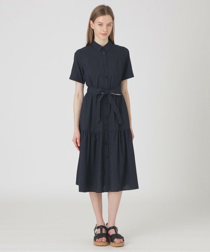 BLUE LABEL コットンライクナチュラルローンシャツドレス　ネイビー38 コットンライクナチュラルローンシャツドレス(508035665)｜阪急百貨店