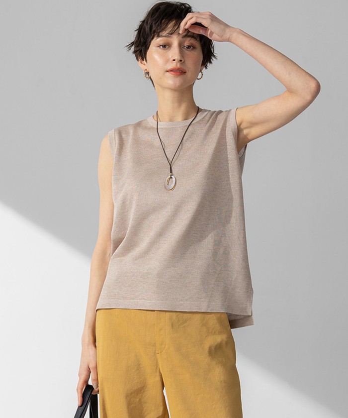 MHL. ノースリーブセーター L ベージュ MHL. ノースリーブセーター L ベージュ